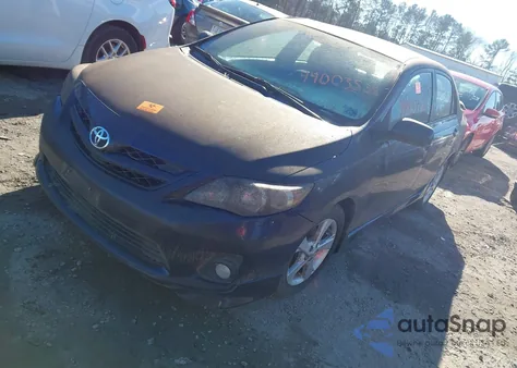 2011 Toyota Corolla S z USA, uszkodzony, nr VIN 2T1BU4EE6BC619204